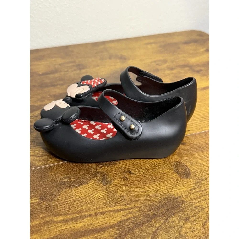 Mini Melissa x Disney Mickey Mouse & Minnie Mouse Mary Jane Toddler Size 7 Girls